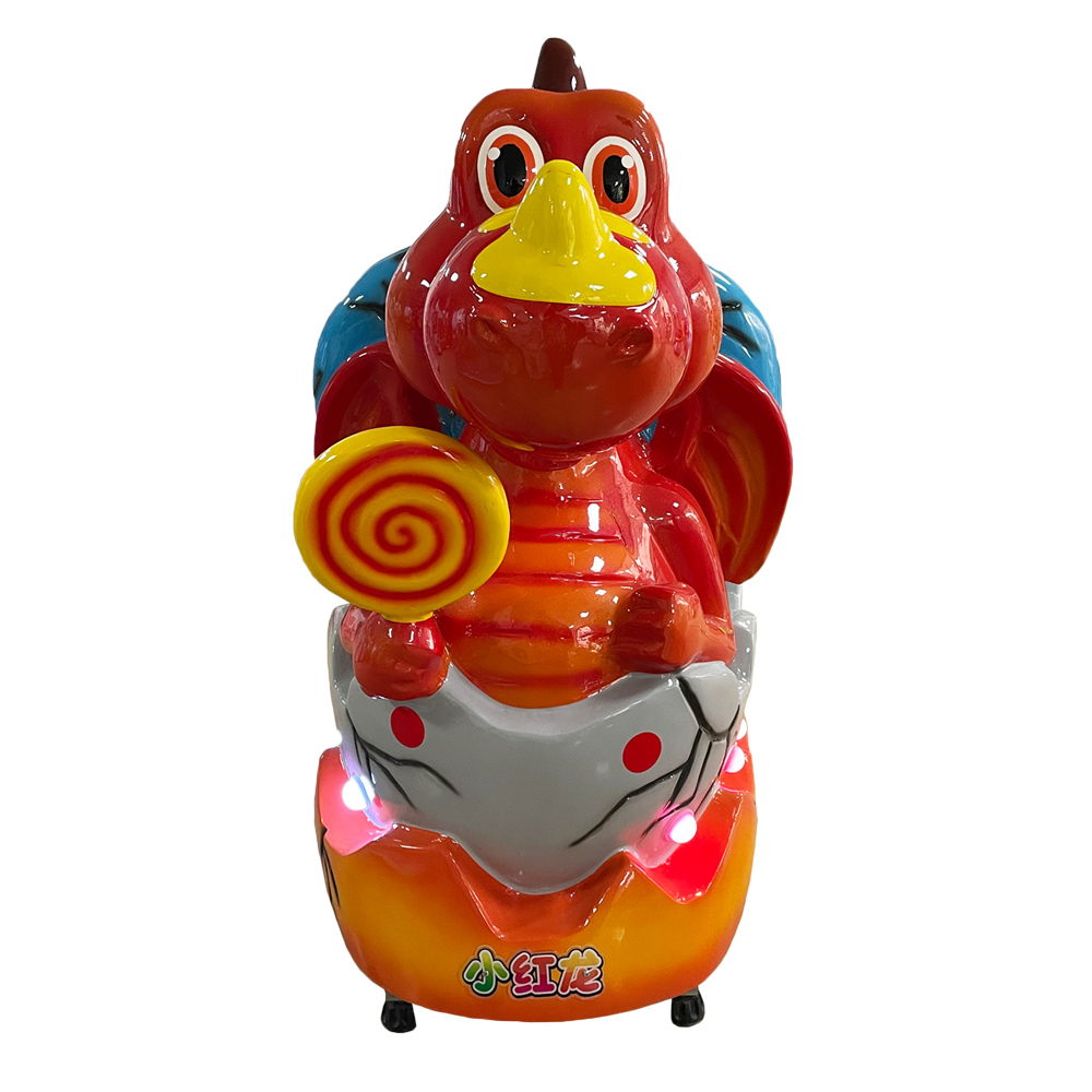 Dinosaure/Un seul corne/Rouge