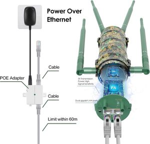 WL-WN572HP3-GW parco all'aperto cortile piscina fattoria resistente alle intemperie <span class=keywords><strong>Wireless</strong></span> WiFi ripetitore punto di accesso Wavlink AC1200