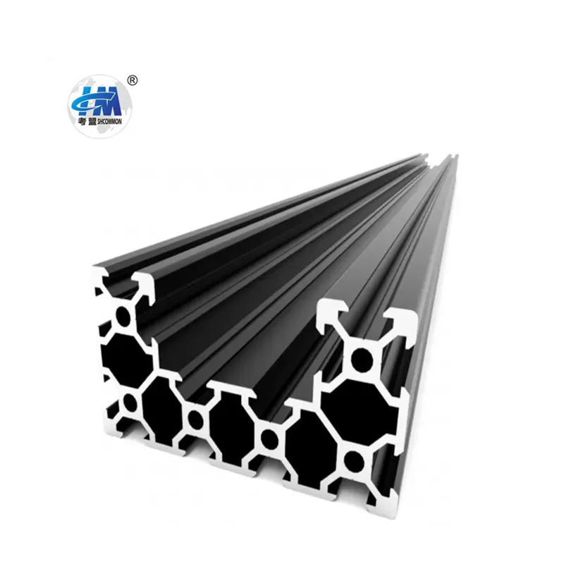 Industrial 6000 Series Silver Anodized T5 Tempered T/V-Slot Profile 4080C Extrusion Aluminum Profile