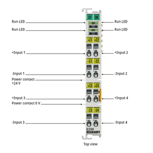 Beckhoff EL3104 Industrial <strong>PLC</strong> Digital and <strong>Analog</strong> Input Terminal <strong>Modules</strong> Efficient IO-Link for Input and <strong>Output</strong> - Product Image 1