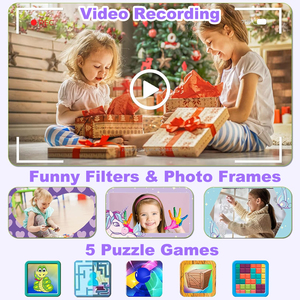 Cámara con 2,4 pulgadas con múltiples funciones que incluyen videocámara digital 1080P HD, cámara digital para niños - Product Image 5