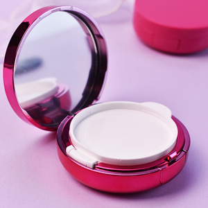 Luxury Round Compact Powder Blush <strong>Case</strong> with Mirror <strong>Empty</strong> Pink Cosmetics <strong>Makeup</strong> Oil Control Pressed Cream Foundation Packaging - Product Image 2