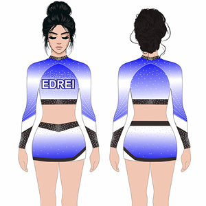 All Star Danc Girl Youth <strong>Cheer</strong> Costumes OEM Design Printed Style Sets Fashionable Cheerleading Uniforms with Sparkle Rhinestones