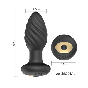 ダブルリングリモコン式アナルプラグ前立腺マッサージャー男性と女性共有アナル振動 - Product Image 5