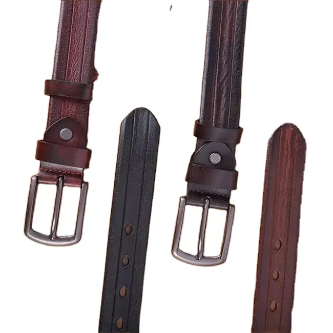 Ceinture en cuir véritable ceinture en cuir pleine fleur pour hommes 100% ceinture en cuir pur peut personnaliser