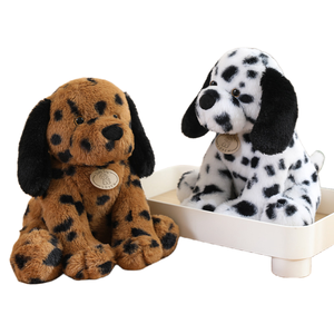 Hot Selling Plush Dalmatian Puppy Dog Stuffed Animal Home Decoration Child Birthday Gift Soft Standing Dalmatian Puppy Doll <strong>Toy</strong>