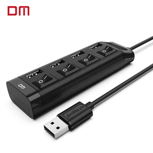 DM โปรโมชั่น 4 พอร์ต usb 2.0 hub พร้อมสวิทช์สำหรับพอร์ตเดียว CHB005 - Product Image 3