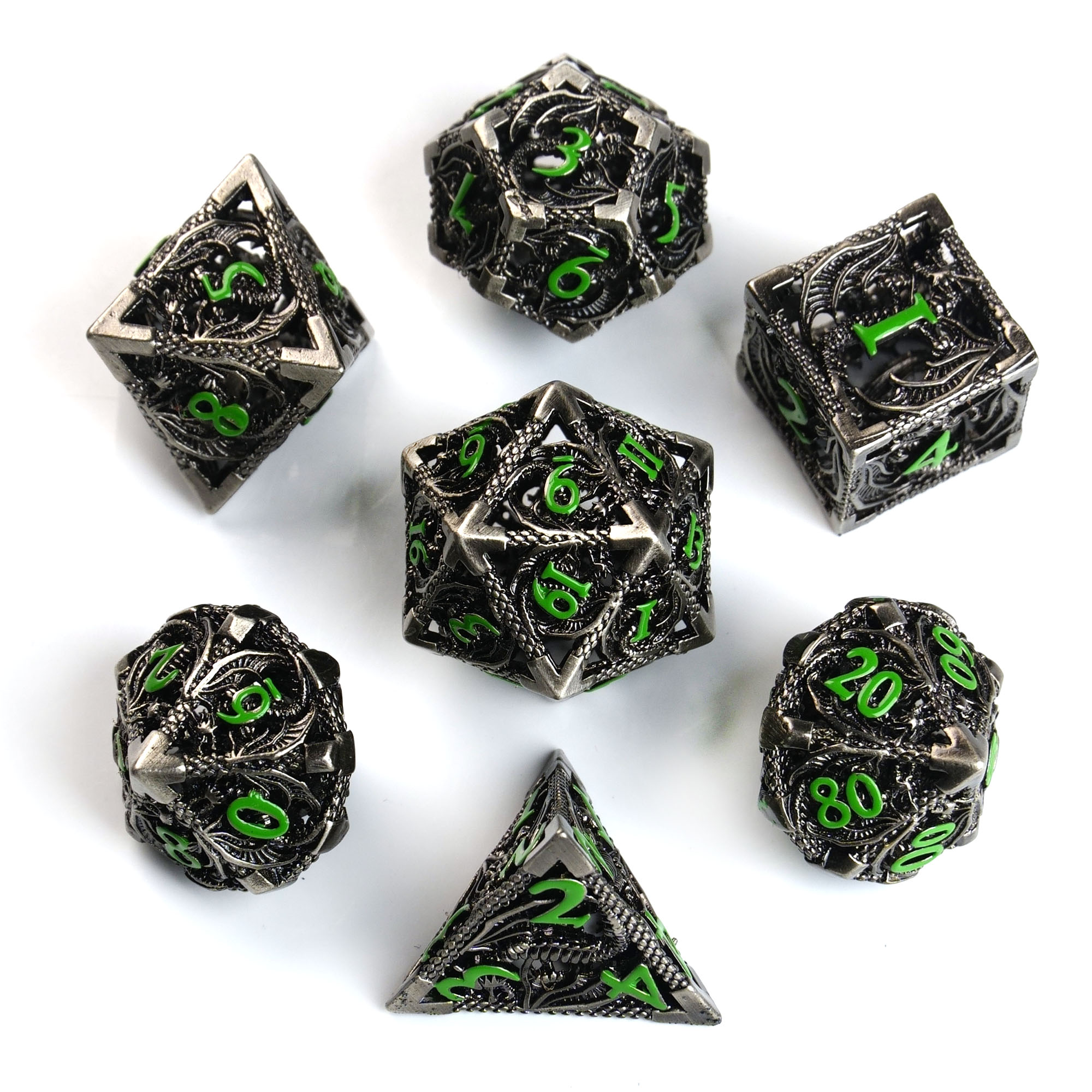 silver-gray and green