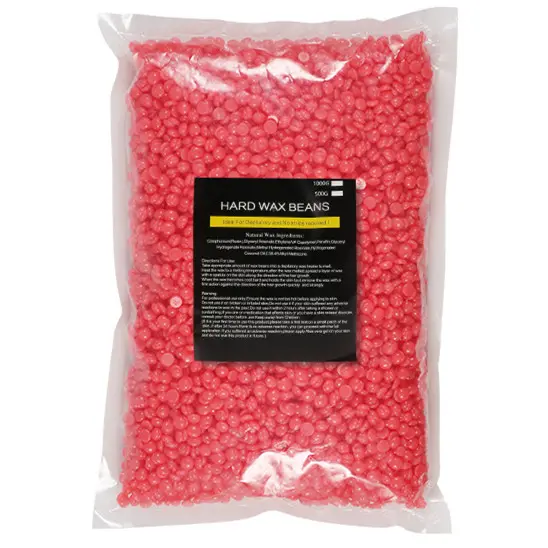 1000g Universal Hard Wax Beans Depilación Depilatoria Sin pellets de tira-Excelente agarre en pelos fuertes y obstinados