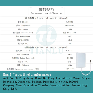 Waterproof External Intelligent Terminal <strong>Modem</strong> Iot Device High Gain 4G 2.4G 433M GSM <strong>GPRS</strong> Omnidirectional Antenna
