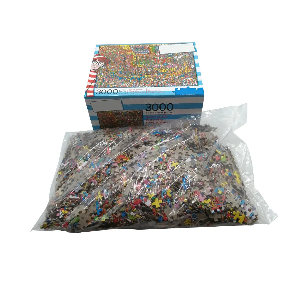 Campione gratuito all'ingrosso 3000 pezzi puzzle di carta adulti sublimazione puzzle magnetici puzzle