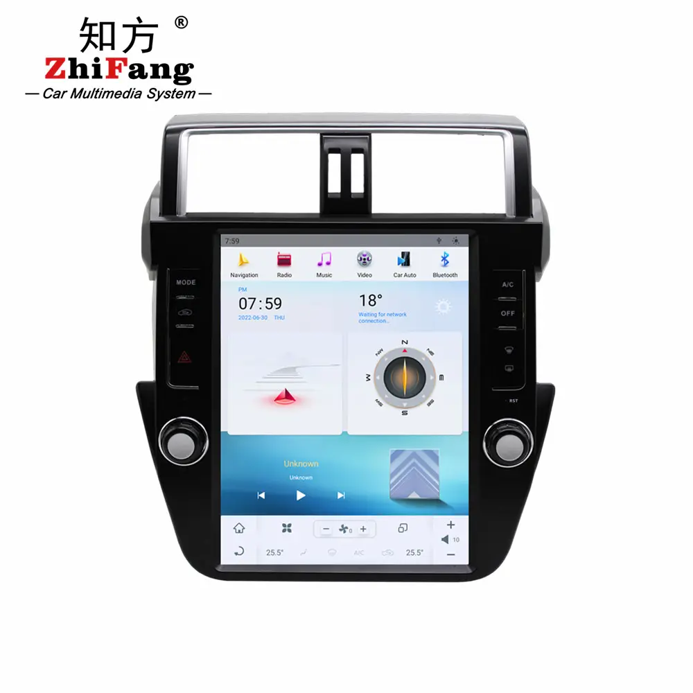 12,1 pulgadas Android 11 8 + 128G pantalla táctil de Radio para Toyota Prado 2014-2017 GPS de navegación del coche DVD del coche reproductor ESTÉREO