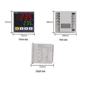 TC4M 72*72 <strong>SSR</strong> Dual <strong>Output</strong> Multiple Input Digital Intelligent <strong>PID</strong> <strong>Temperature</strong> <strong>Controller</strong> for Food Container Sealing Machine - Product Image 4
