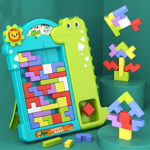 XST Colorful Tower Stacking Board Games <strong>Building</strong> <strong>Block</strong> Toys Family Games Dinosaur Puzzle <strong>Pattern</strong> Russian <strong>Building</strong> <strong>Blocks</strong>