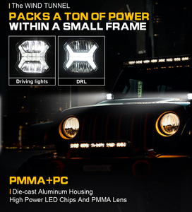 High Power 6000LM Super Bright Truck <strong>Led</strong> Front Work Lamp <strong>4</strong>'' 5.75'' Inch Car Offroad 24V <strong>12V</strong> Round <strong>Led</strong> Driving Light With DRL - Product Image 4