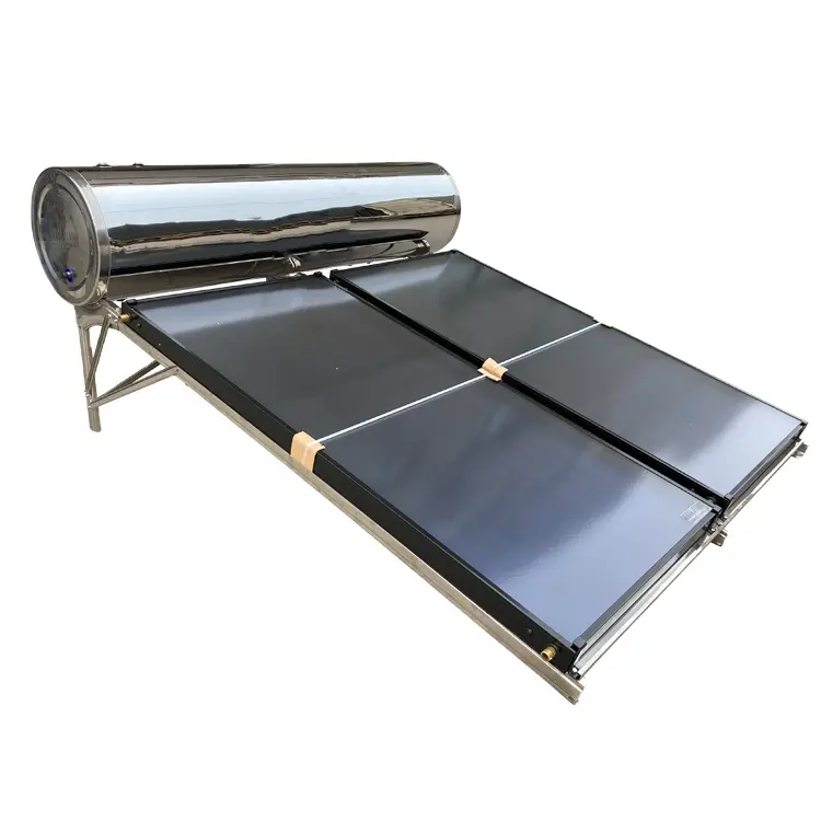 Vente chaude Collecteur solaire à panneau plat sous pression Chauffe-eau solaire 100L 300L Chauffe-eau solaire