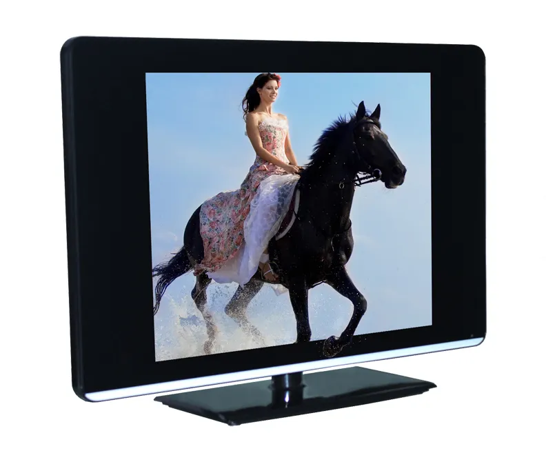 TV LCD Nhà Máy Giá Bán Buôn Tivi Màn Hình Phẳng Full HD 15 Inch-19 Inch TV Năng Lượng Mặt Trời LED DC 12V 15 Inch