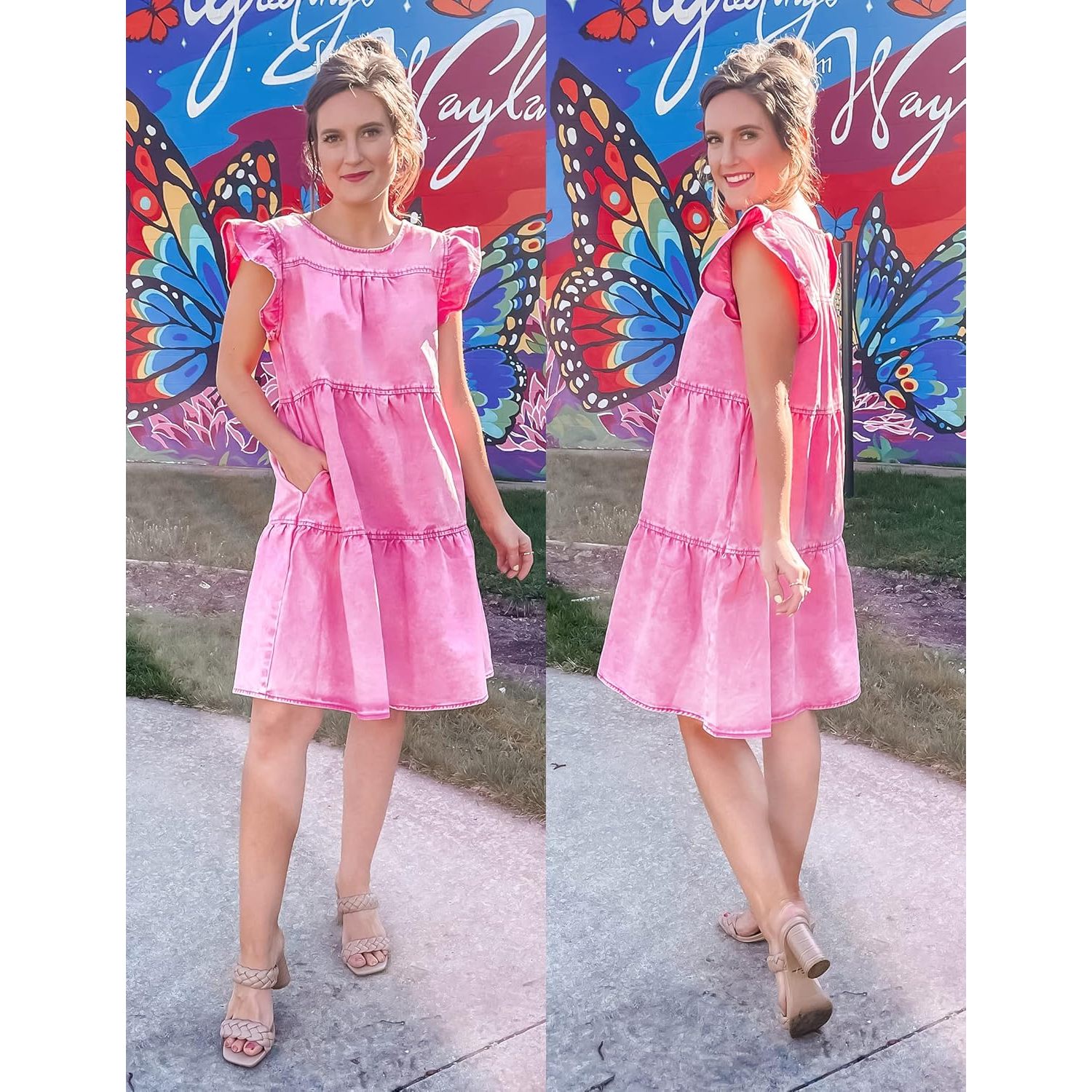 สีชมพูออโรร่า