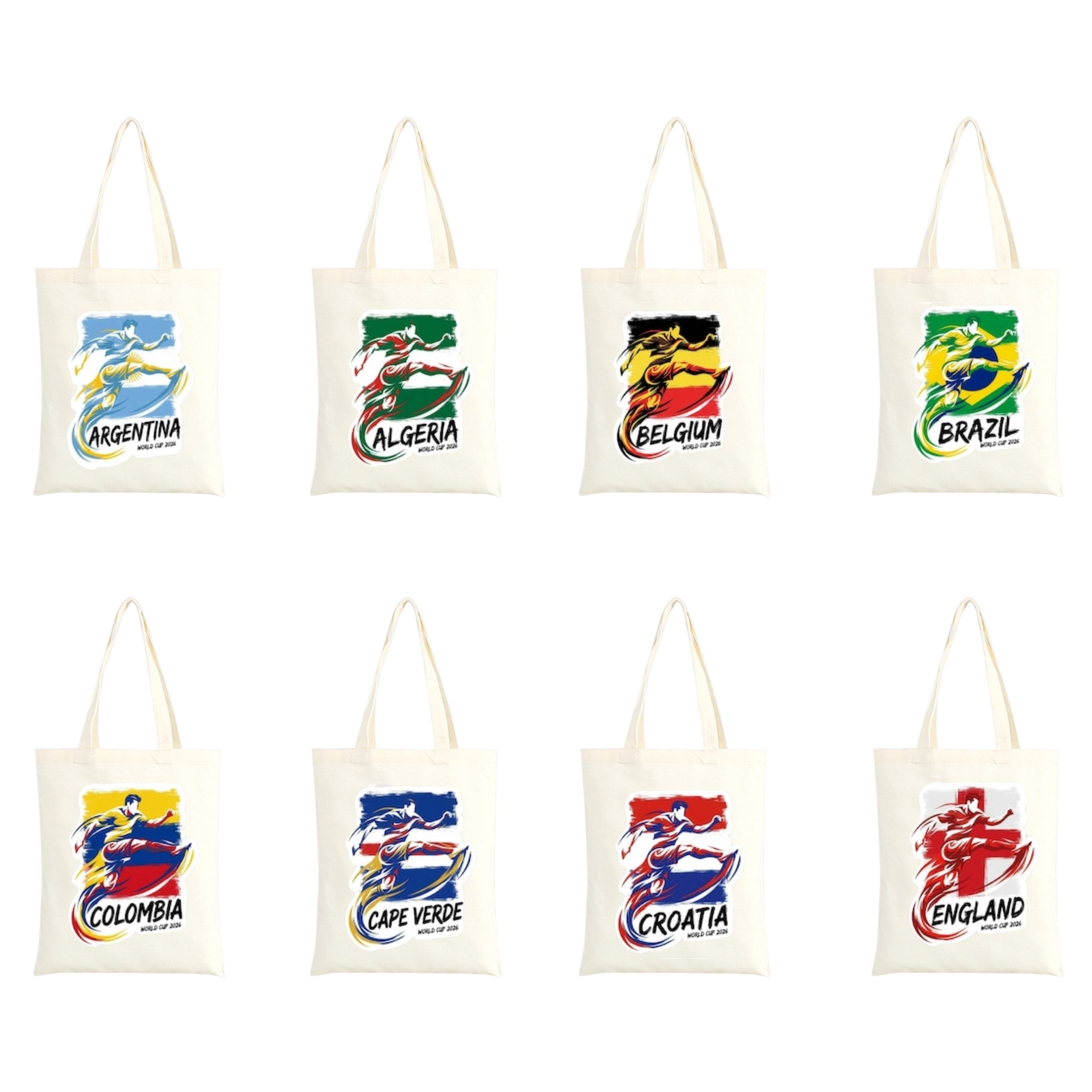 Sac fourre-tout multicolore personnalisé Équipe Nationale GRJ4015SF