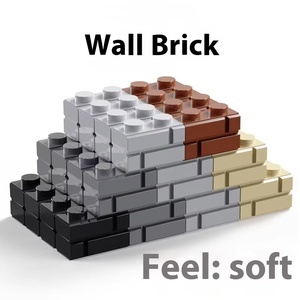 Bloques de construcción transfronterizos compatibles con el ladrillo de pared de celosía de plástico 1x2 - Product Image 2