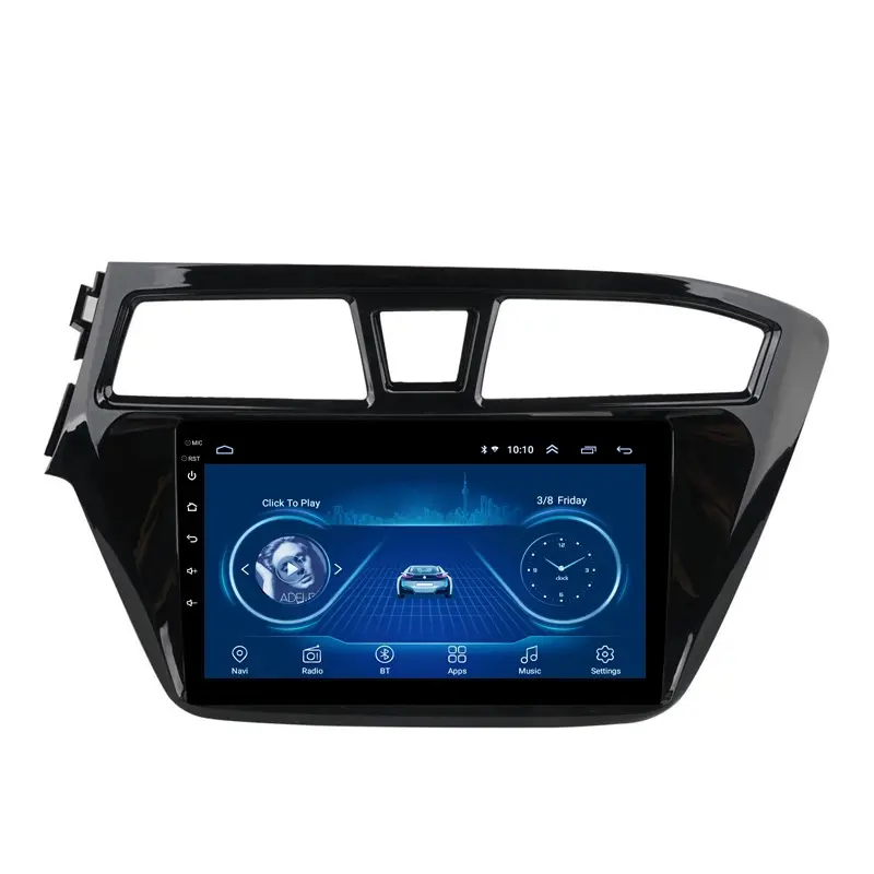 Wanqi de 9 pulgadas de 4 núcleos android 8,1 coche dvd de audio reproductor multimedia radio video estéreo navegación gps rds para Hyundai i20 2015-2018