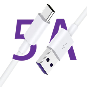适用于Android的5A增压USB-C电缆高速快速充电C型电缆