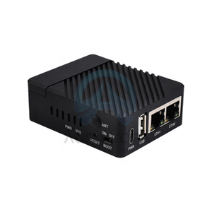 Mini Dual Gigabit <strong>Ethernet</strong> Whole machine Designed for <strong>Raspberry</strong> <strong>Pi</strong> Compute Module 4 Base Board+Metal Case+Power Supply - Product Image 1
