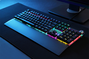 Teclado mecánico para videojuegos, diseño ergonómico profesional programable rgb con reposamuñecas - Product Image 3