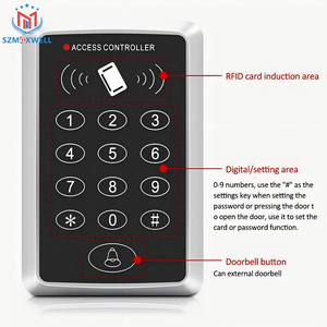 Standalone-Zugangs kontroll tastatur 1000 Benutzer 125KHz RFID-Kartenleser Tür zugangs kontroll system Türschloss öffner Tastatur system - Product Image 2