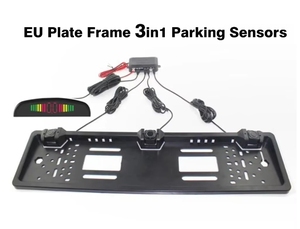 带3个传感器的汽车驻车传感器Parktronics欧盟欧洲牌照架倒车雷达 - Product Image 5