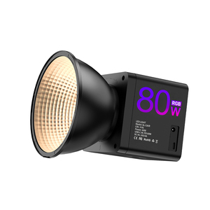 ไฟวิดีโอ LED แบบ COB 80W สีเต็มรูปแบบสำหรับถ่ายภาพไฟวิดีโอ RGB สำหรับสตูดิโอ C80R - Product Image 1