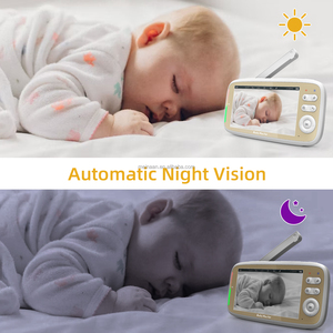 VB803 2.4G กล้องวิดีโออัจฉริยะสำหรับดูเด็ก, กล้องวิดีโออัจฉริยะตรวจจับภาพในเวลากลางคืนร้องไห้และอุณหภูมิไร้สาย - Product Image 3