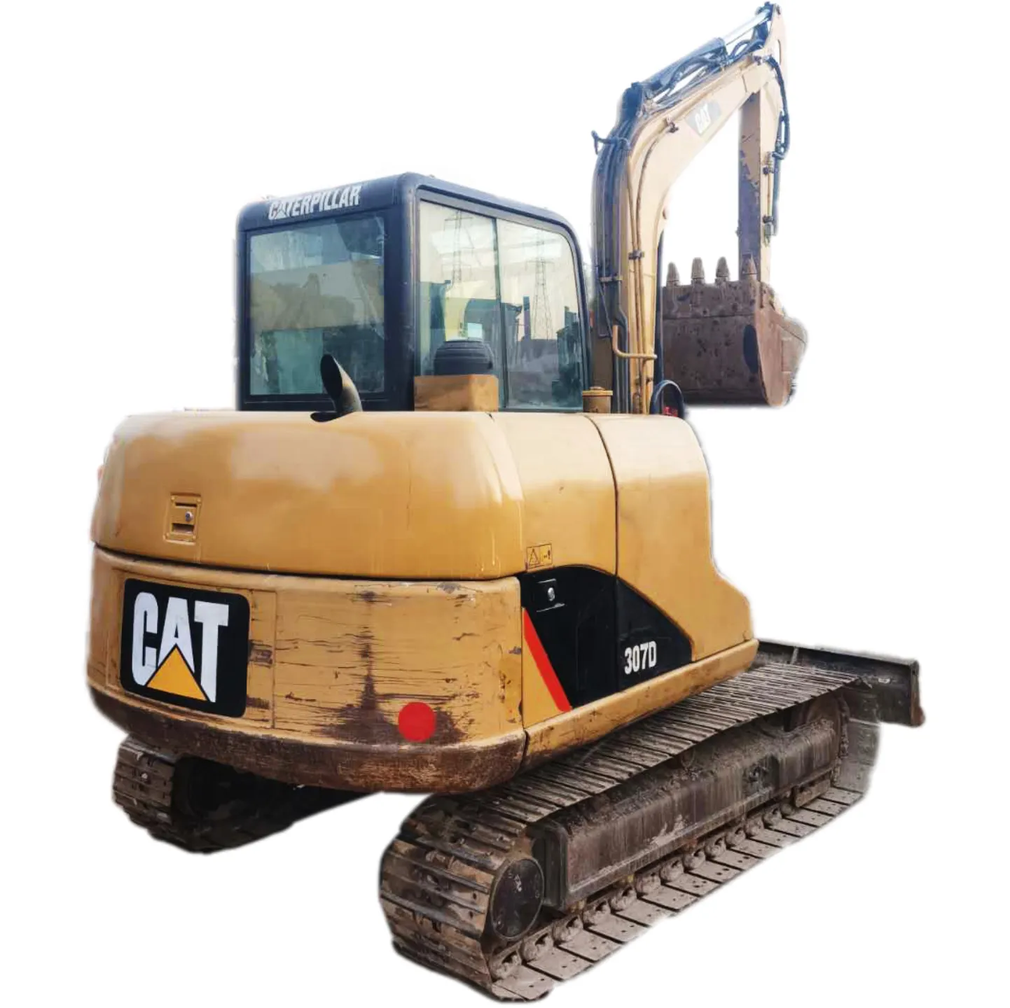 7 ตันญี่ปุ่นเดิม Uesd รถขุด Caterpillar 307d ขายมือสองขุดต่ําราคาคุณภาพสูง cat 312b 312d 313d 315d