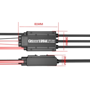 QX-MOTOR 120A双方向防水ブラシレスESC、UBECスピードコントローラーサポート2-6S BEC 5.5V/5A、RCボート用