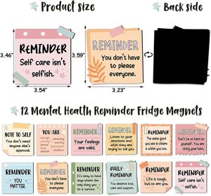 Tủ lạnh hình dạng thiết kế thân thiện với môi tái sử dụng tích cực khẳng định khuyến khích món quà nhà bếp văn phòng trang trí bảng trắng - Product Image 6