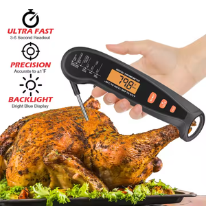 Termómetro digital para barbacoa y carne, resistente al agua, lectura instantánea, controlador de temperatura ABS, batería - Product Image 3