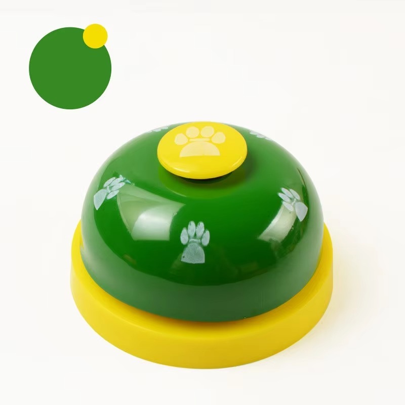 Bouton vert et jaune