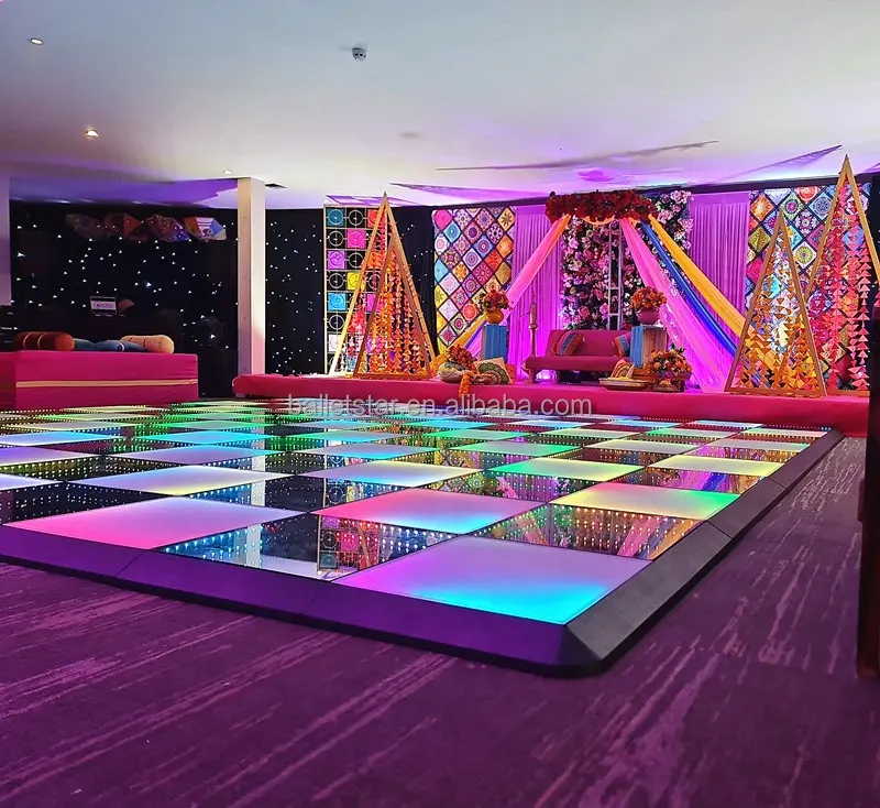 Sàn tương tác LED Video Dancing Floor DJ chiếu sáng LED Dance Floor