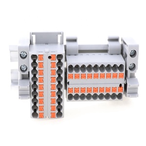 UNIZEN-bloque de terminales eléctricos de distribución, JUT15-6-6X2.5 enchufable, carril DIN, tipo resorte - Product Image 3