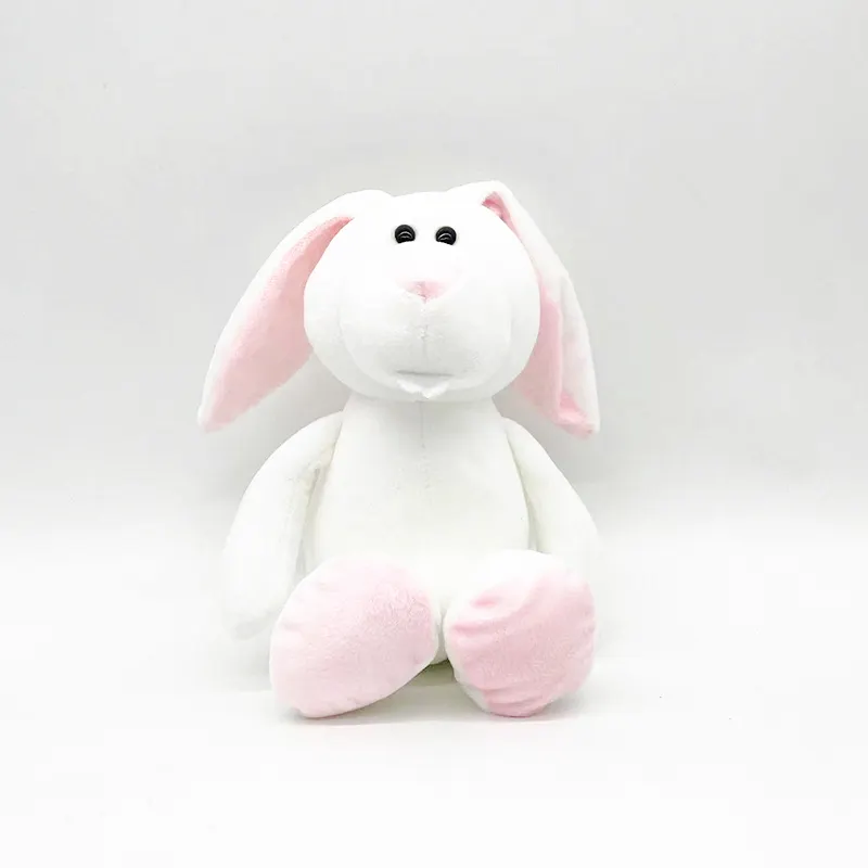 Conejo de peluche de Animal del bosque, juguetes de peluche de conejo de oreja larga personalizados, muñecos de peluche de animales de peluche, juguetes de peluche para niños, regalo de vacaciones