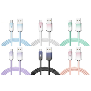 多色3A usb-c PD双端口充电器和数据线-适用于iPhone 15/16和移动设备的快速充电/同步 - Product Image 1