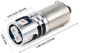 หลอดไฟ LED Ba9s T4W T11 12V ไฟแผ่นป้ายทะเบียนด้านข้างสำหรับรถยนต์รถจักรยานยนต์