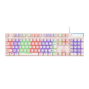 专业OEM服务定制键盘彩色粉色绿色白色RGB DIY电脑游戏键盘 - Product Image 3