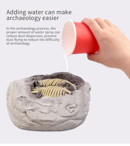 Kit de excavación de dinosaurios para niños, modelo de esqueleto, fósil - Product Image 3