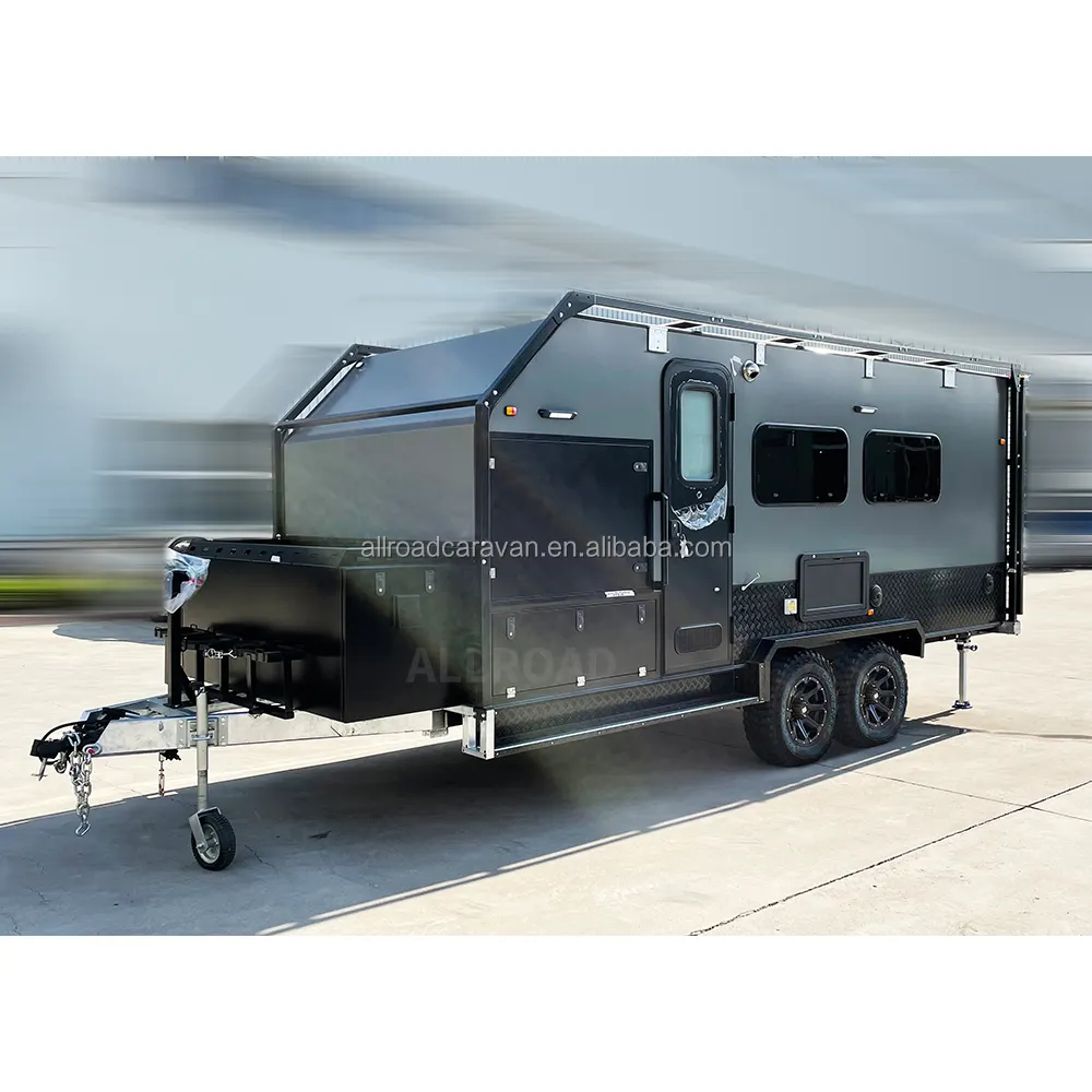 2023 Neue Anpassung Off Road Rv Caravan Van Camping Wohnmobil anhänger mit Trocken-und Nass trenn toilette