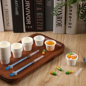 Biyobozunur tek kullanımlık küçük kağıt bardak 1OZ kağıt ilaç porsiyon bardak - Product Image 6