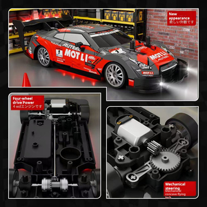 Profesyonel seviye dört tekerlekten çekiş yüksek hızlı sürüklenme RC uzaktan kumanda 1:20 çocuk yarış araba modeli oyuncak araba - Product Image 2