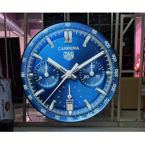 Inoutdoor açık yuvarlak daire Smd Shenzhen logo Led ekran yuvarlak çift taraflı hareketli Led tabela reklam tabela ekranı - Product Image 3