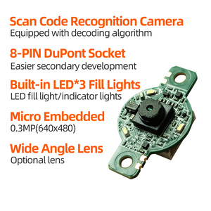 Miniature <strong>QR</strong> <strong>Code</strong> Barcode <strong>Scanning</strong> Recognition Camera with Algorithm 8-pin DuPont Socket Module - Product Image 3