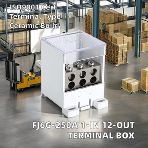 FJ6G Type Switch Terminal Nylon Junction Box <strong>Connector</strong> with 1 <strong>Input</strong> and 2/4/6/8/9/12 <strong>Output</strong> for Power Application Male/Female - Product Image 6